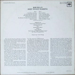 Bob Dylan – John Wesley Harding - 1968!