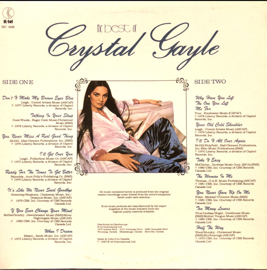 Crystal Gayle - The Best Of Crystal Gayle - Sealed!