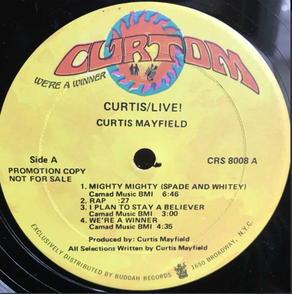 Curtis Mayfield - Curtis / Live! -  US Pressing