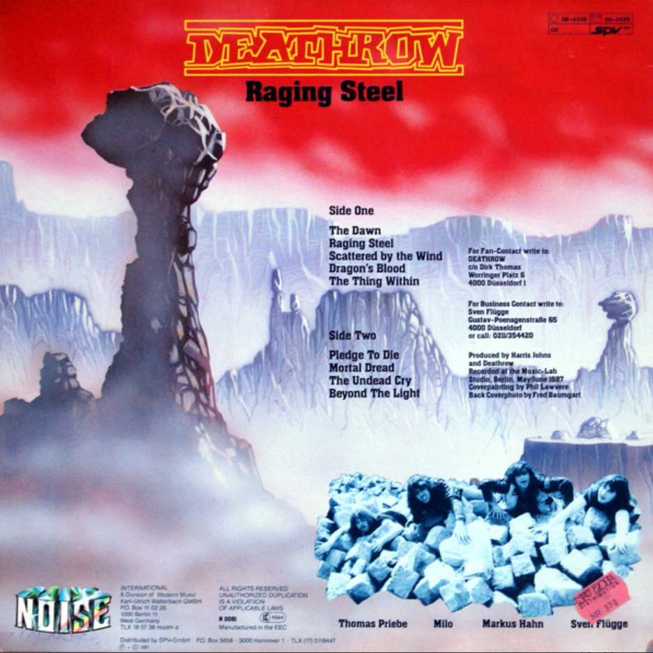 Deathrow - Raging Steel - 1987 - RARE
