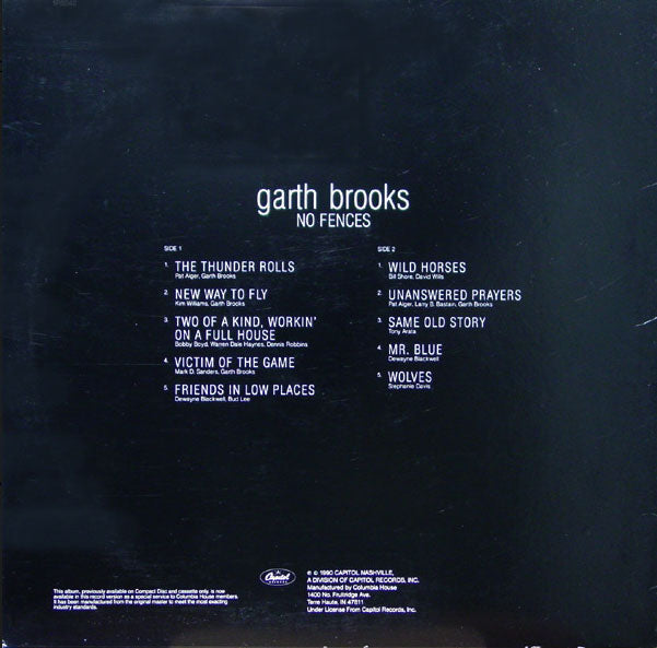 Garth Brooks - No Fences - Rare!