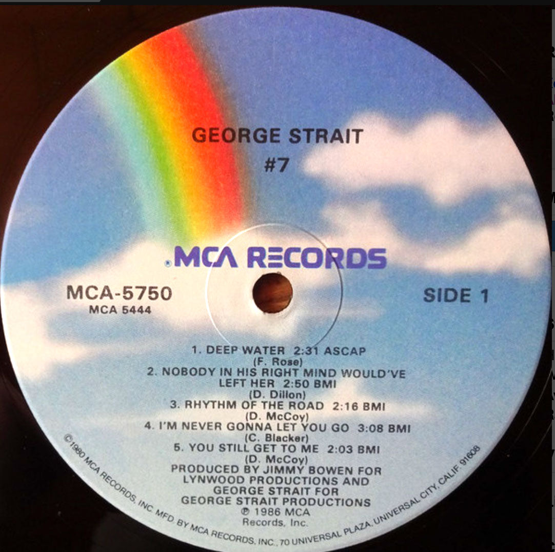 George Strait - #7 - 1986 Original