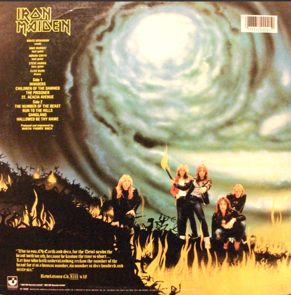 Iron Maiden – The Number Of The Beast -  US Pressing - 1982 Original!