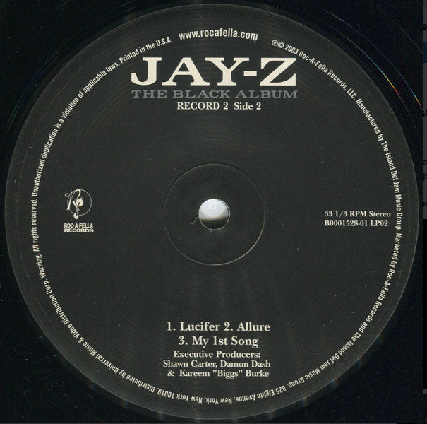 Jay-Z – The Black Album - US Pressing VinylPursuit.com