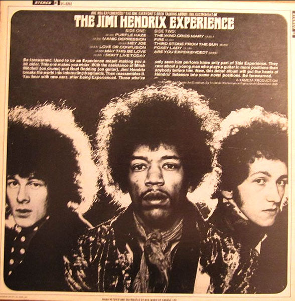 Jimi Hendrix ‎– Are You Experienced? Early Pressing!