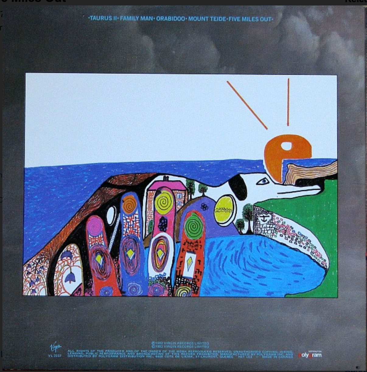Mike Oldfield – Five Miles Out - 1982 VinylPursuit.com