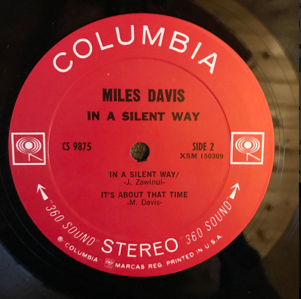 Miles Davis - In A Silent Way - US Pressing - Rare