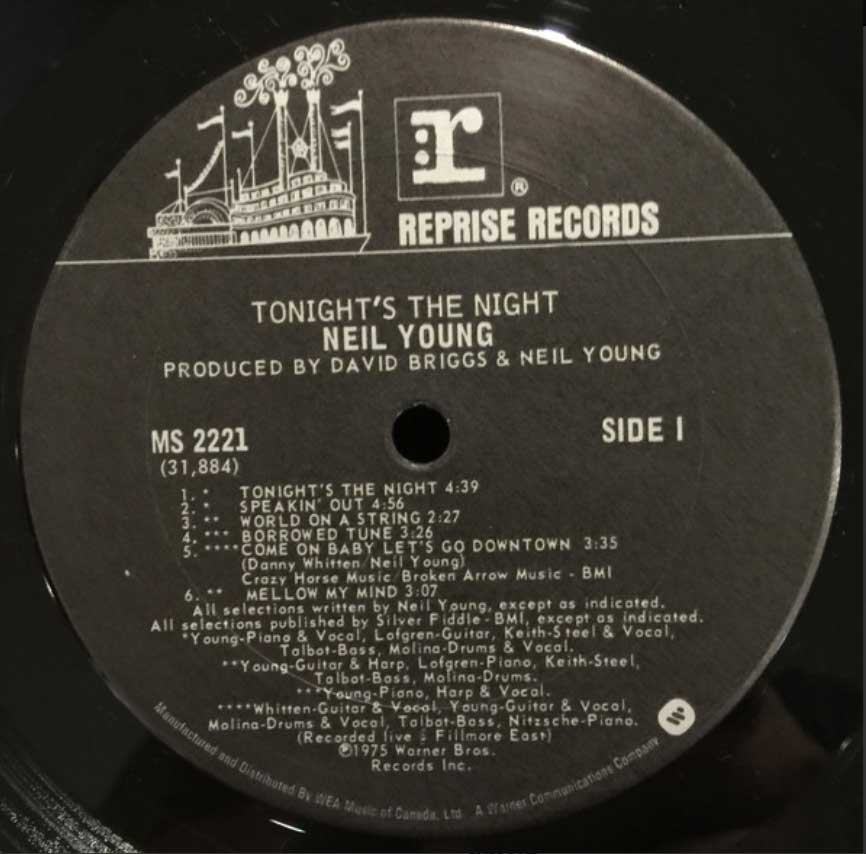 Neil Young - Tonight's The Night - 1975