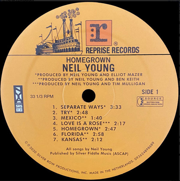 Neil Young - Homegrown - RSD Edition, SEALED!