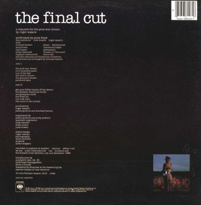 Pink Floyd - The Final Cut - 1983 Original