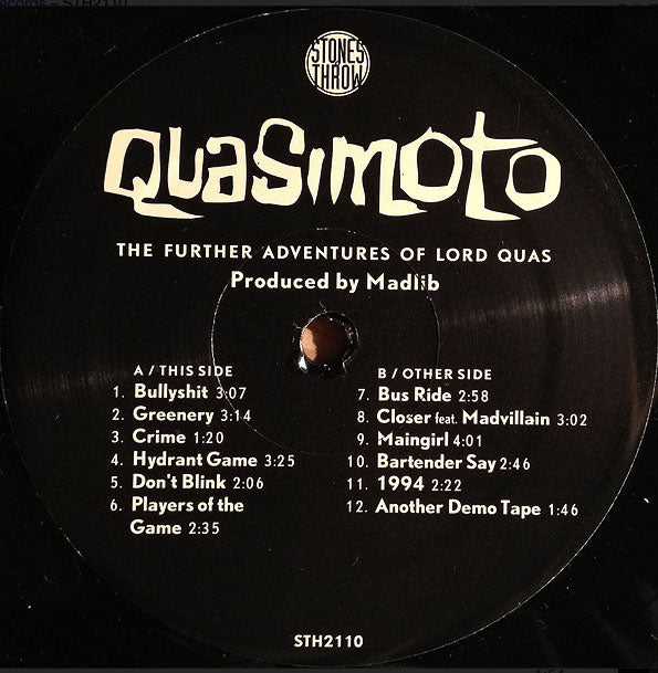 Quasimoto – The Further Adventures Of Lord Quas - Original