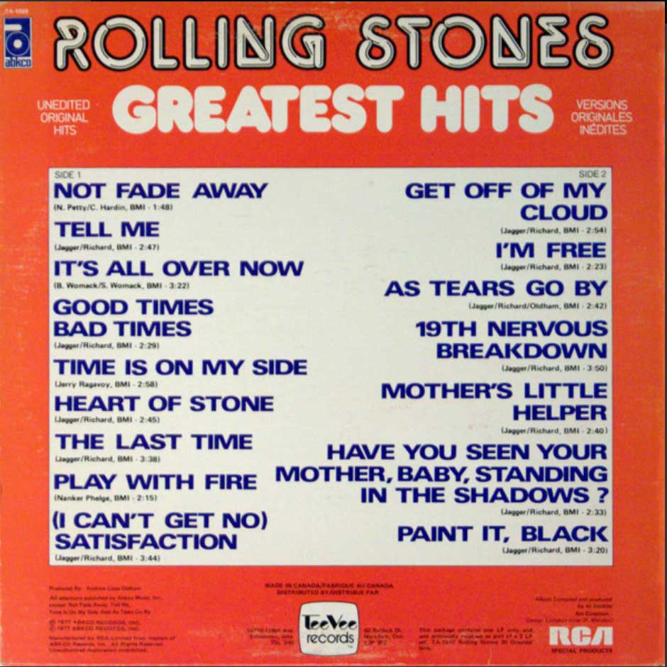 Rolling Stones - Greatest Hits Vol. 1