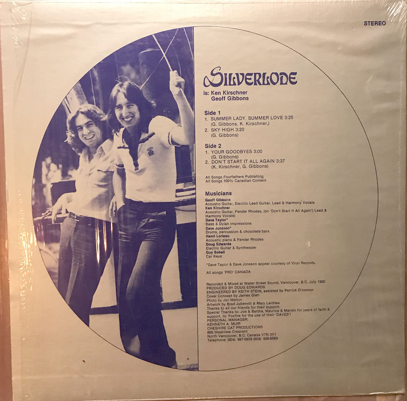 Silverlode - Silverlode - Original 1980 Pressingin Shrinkwrap, Rare!