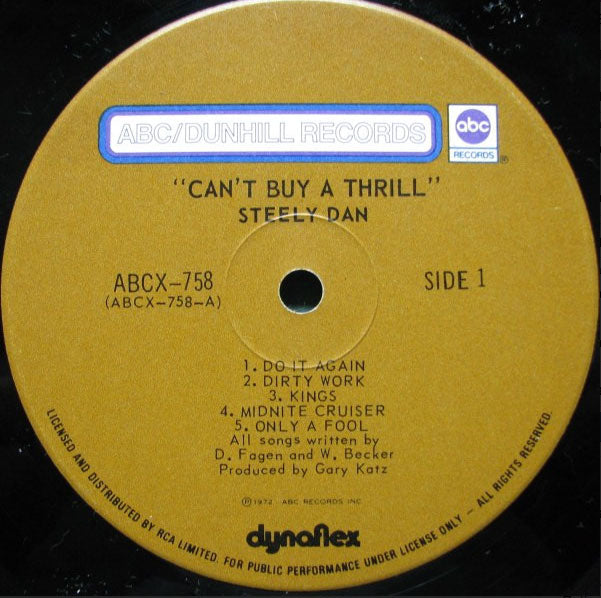 Steely Dan - Can't Buy A Thrill - 1972 in Shrinkwrap!