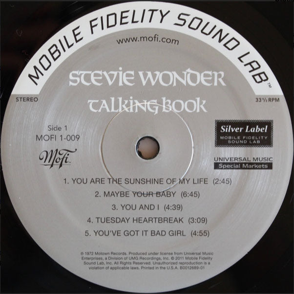 Stevie Wonder ‎– Talking Book - Rare MOFI Pressing!