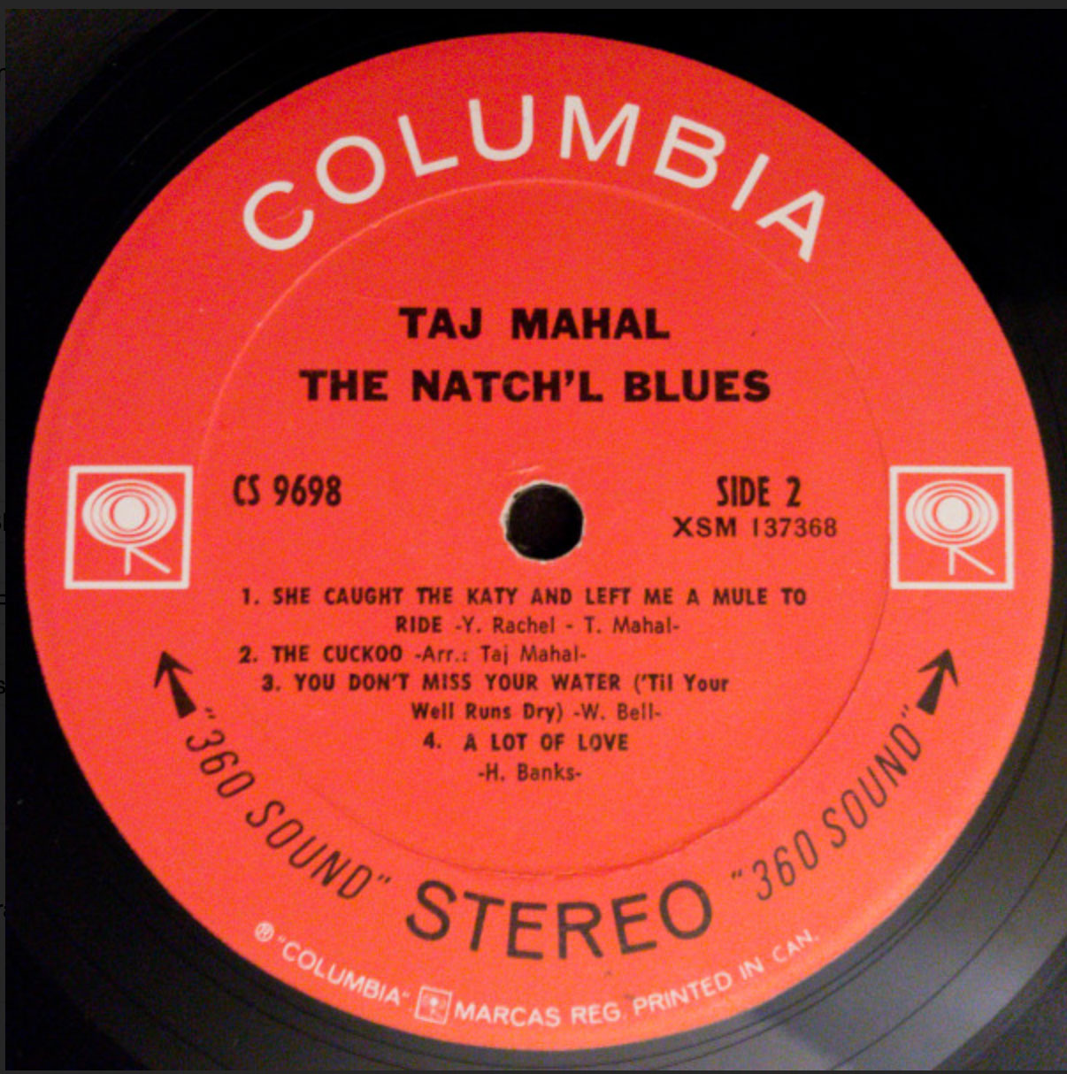 Taj Mahal – The Natchl Blues - 1968