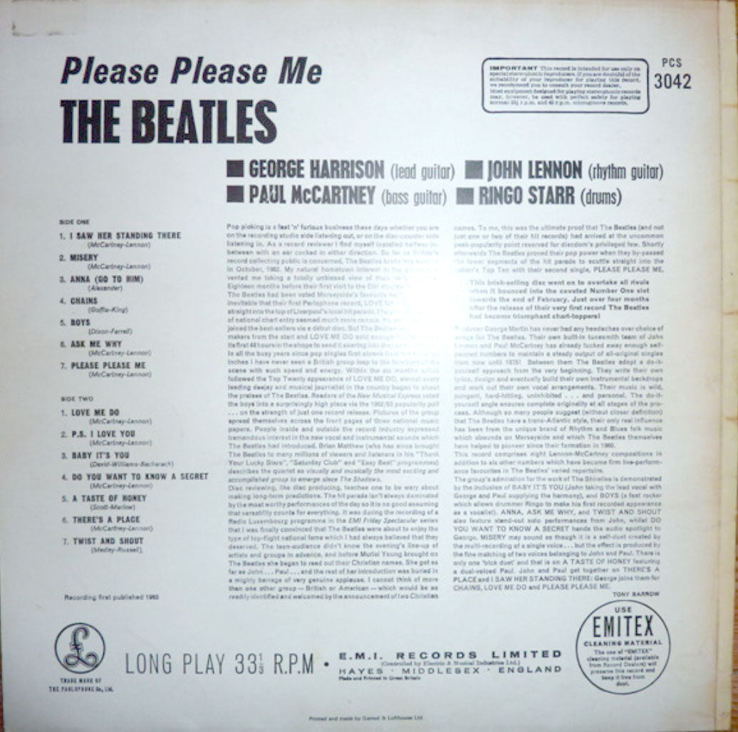 The Beatles ‎– Please Please Me - UK Pressing RARE