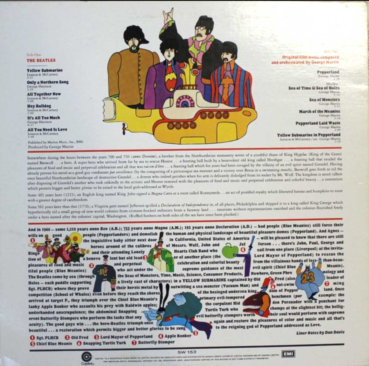 The Beatles - Yellow Submarine - 1969 RARE