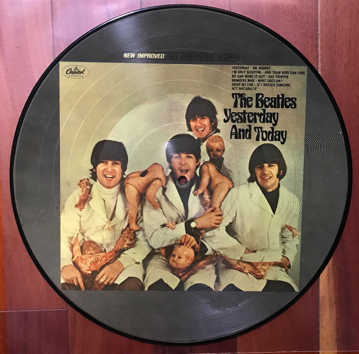 The Beatles ‎– Yesterday and Today - RARE BUTCHER PICTURE DISC
