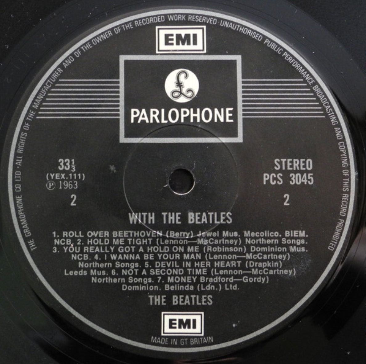 The Beatles ‎– With The Beatles - UK Pressing - Rare!