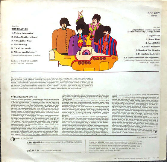 The Beatles - Yellow Submarine - 1969 French Pressing - RARE