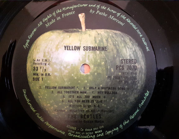 The Beatles - Yellow Submarine - 1969 French Pressing - RARE