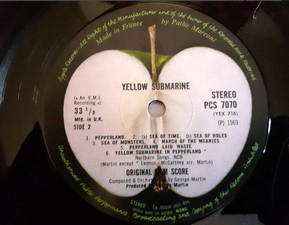 The Beatles - Yellow Submarine - 1969 French Pressing - RARE