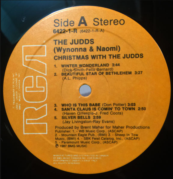 The Judds – Christmas Time With The Judds - 1987