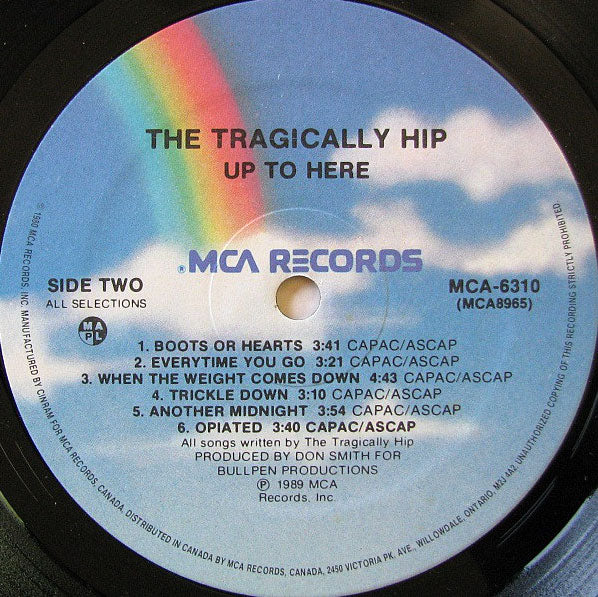 The Tragically Hip – Up To Here - ORIGINAL