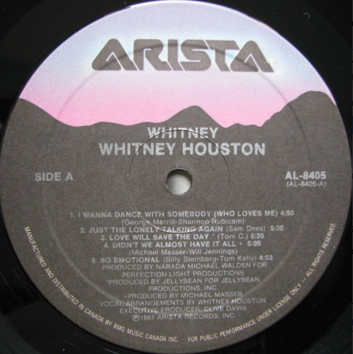 Whitney Houston - Whitney - 1987 Original
