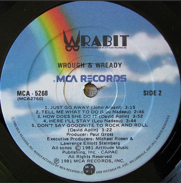 Wrabit – Rough & Ready - 1981 Pressing