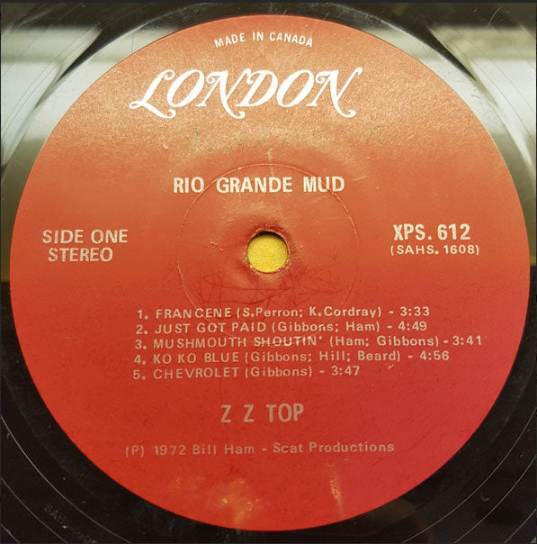 ZZ Top – Rio Grande Mud - 1972 VinylPursuit.com