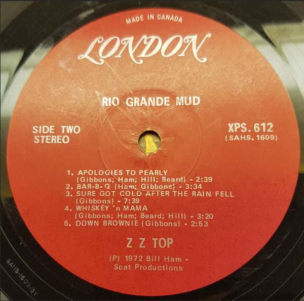 ZZ Top – Rio Grande Mud - 1972 VinylPursuit.com