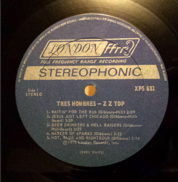 ZZ Top – Tres Hombres - 1973 Rare Original VinylPursuit.com