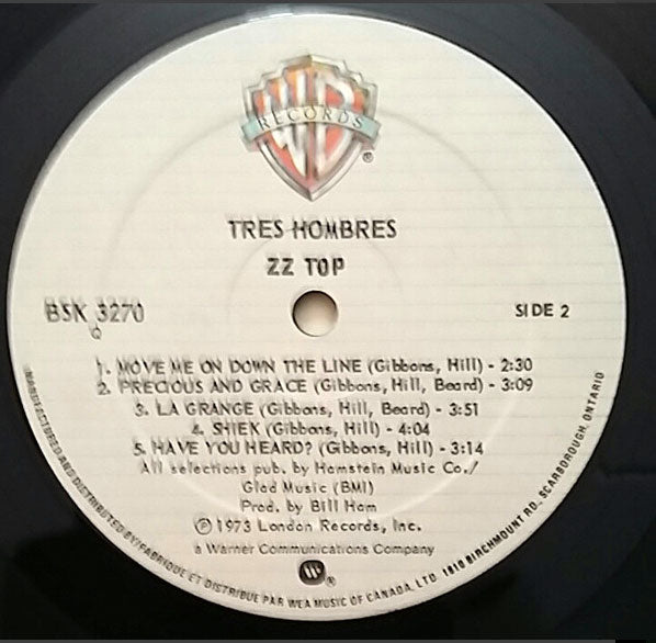 ZZ Top – Tres Hombres - Rare Original