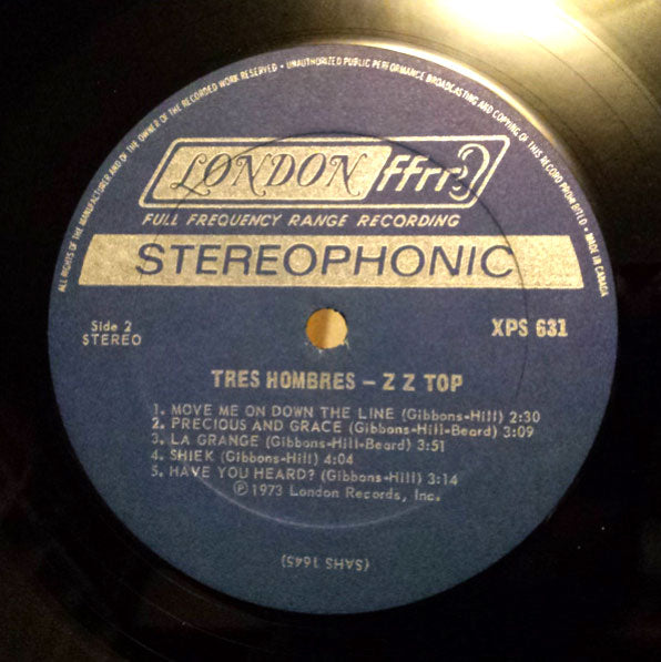 ZZ Top – Tres Hombres - 1973 Rare Original VinylPursuit.com