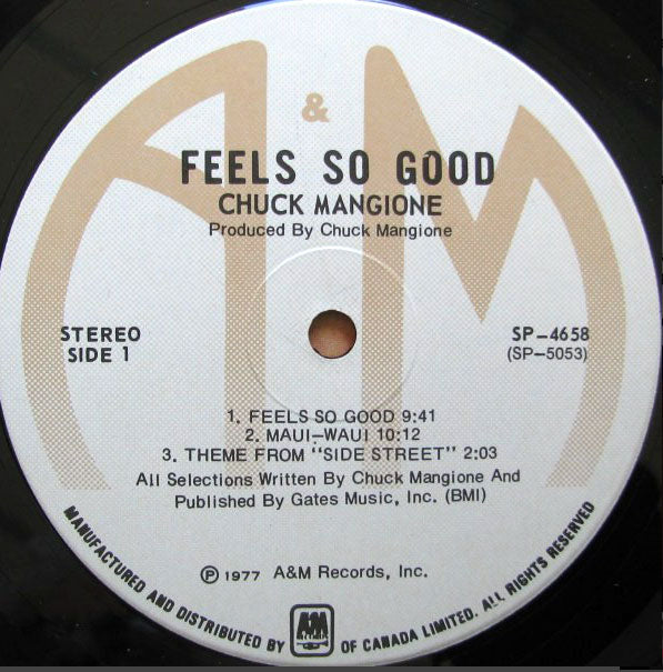 Chuck Mangione – Feels So Good - Early Pressing