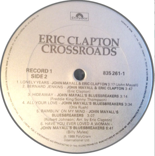 Eric Clapton - Crossroads - 1988 Rare Boxset with Book