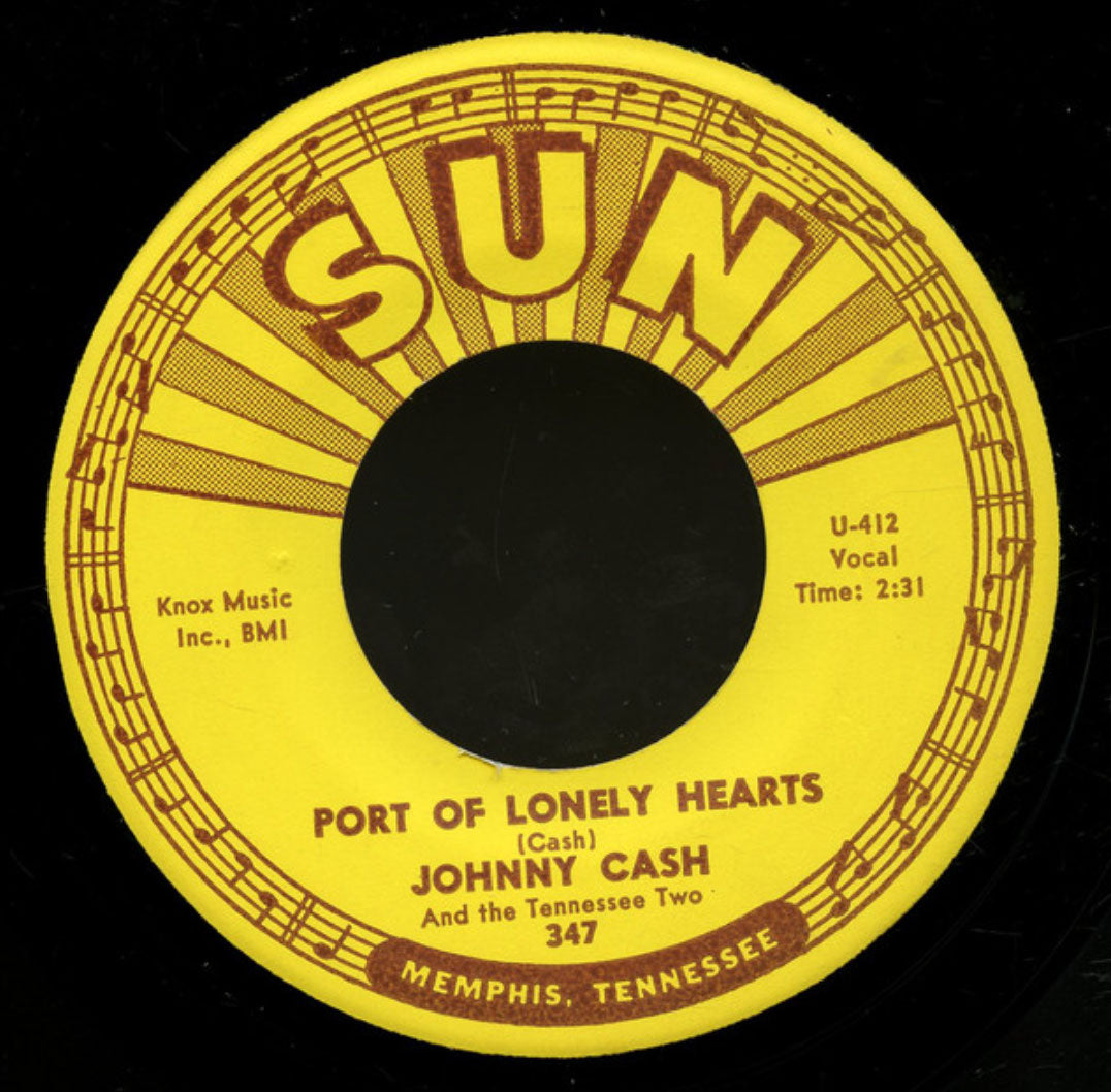 Johnny Cash And The Tennessee Two - Mean Eyed Cat / Port Of Lonely Hearts - 45 RPM Single - Rare