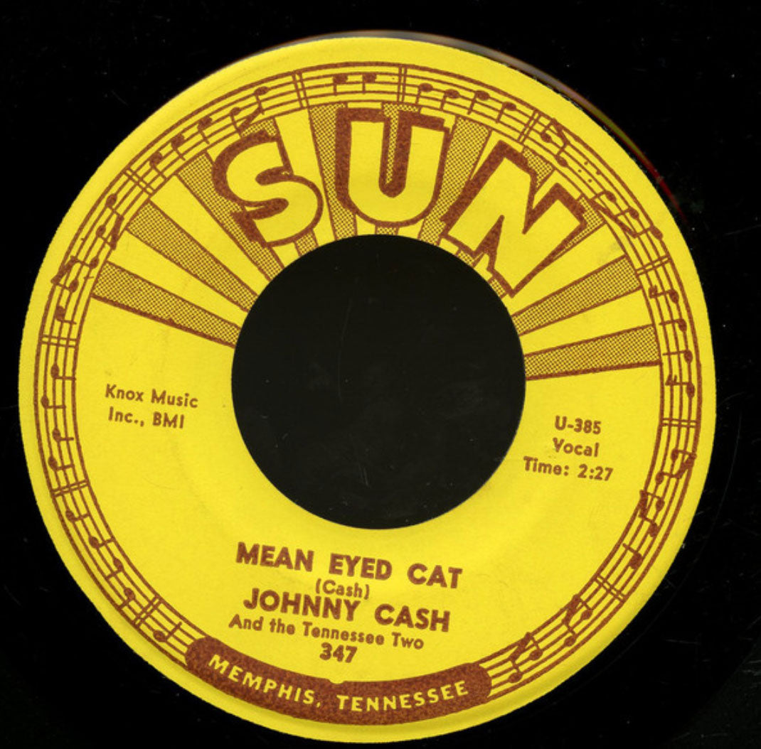 Johnny Cash And The Tennessee Two - Mean Eyed Cat / Port Of Lonely Hearts - 45 RPM Single - Rare