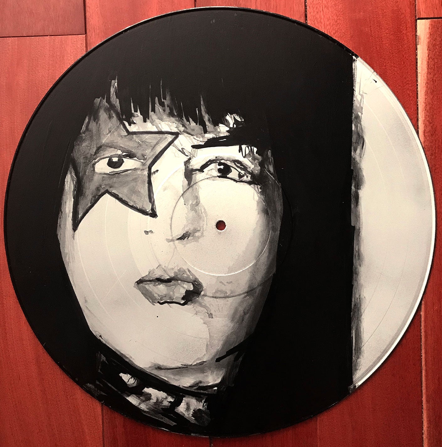 Vinyl Rock Art - Paul Stanley of Kiss