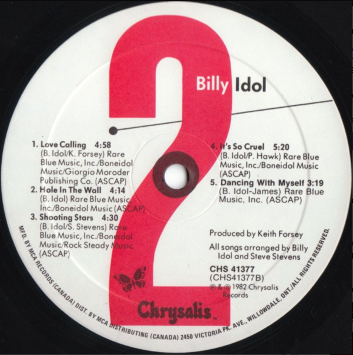 Billy Idol - Billy Idol -  Early Pressing