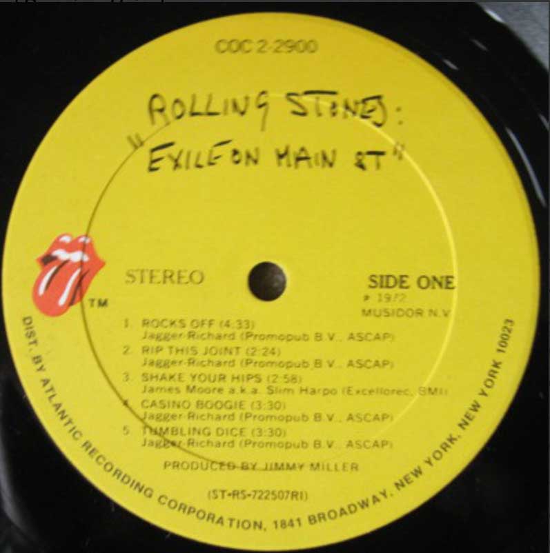 The Rolling Stones - Exile On Main St. - US Pressing