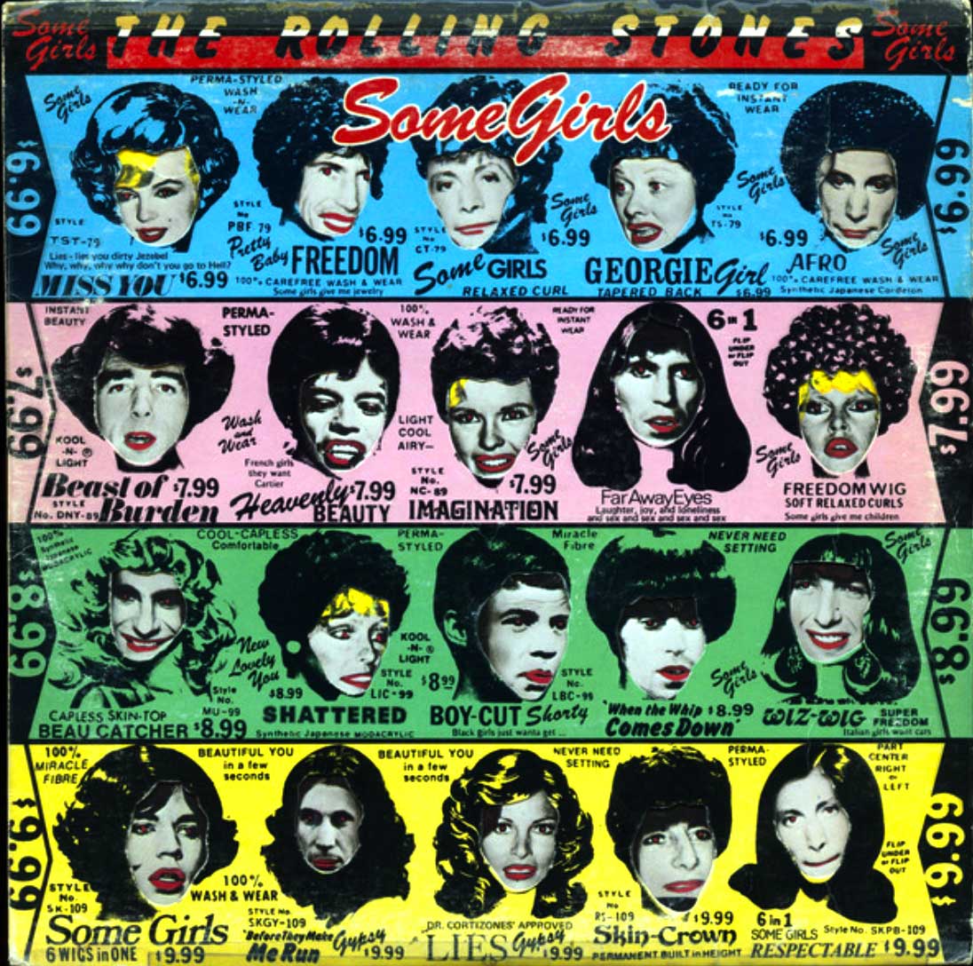 The Rolling Stones ‎– Some Girls - 1978 Pressing, Die Cut with Celebrity Faces!