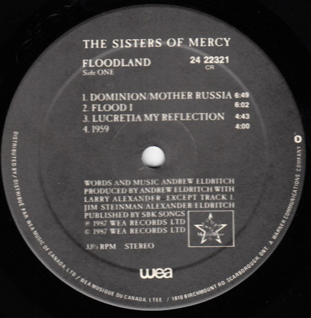 The Sisters Of Mercy - Floodland - Rare