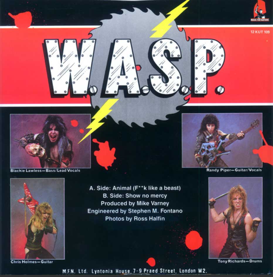 W.A.S.P. ‎– Animal (F**k Like A Beast) - RARE