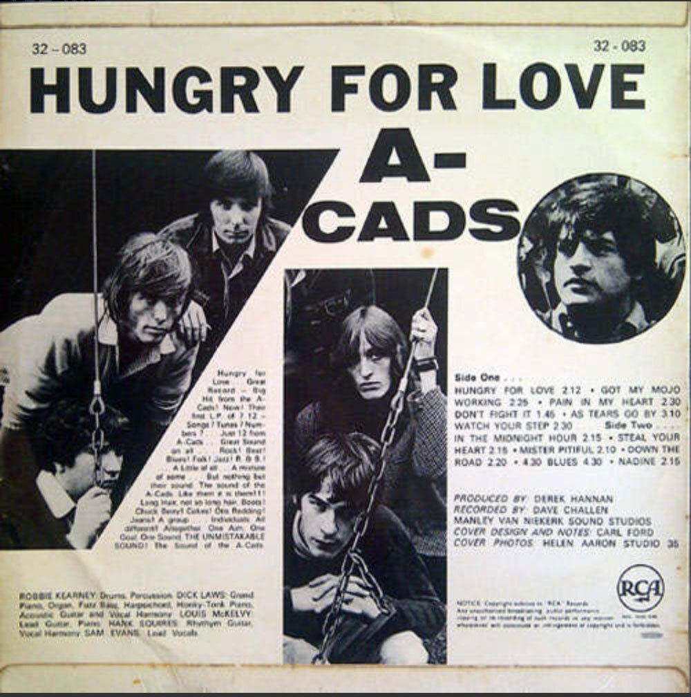 The ACads ‎– Hungry For Love - SA Pressing - VERY RARE