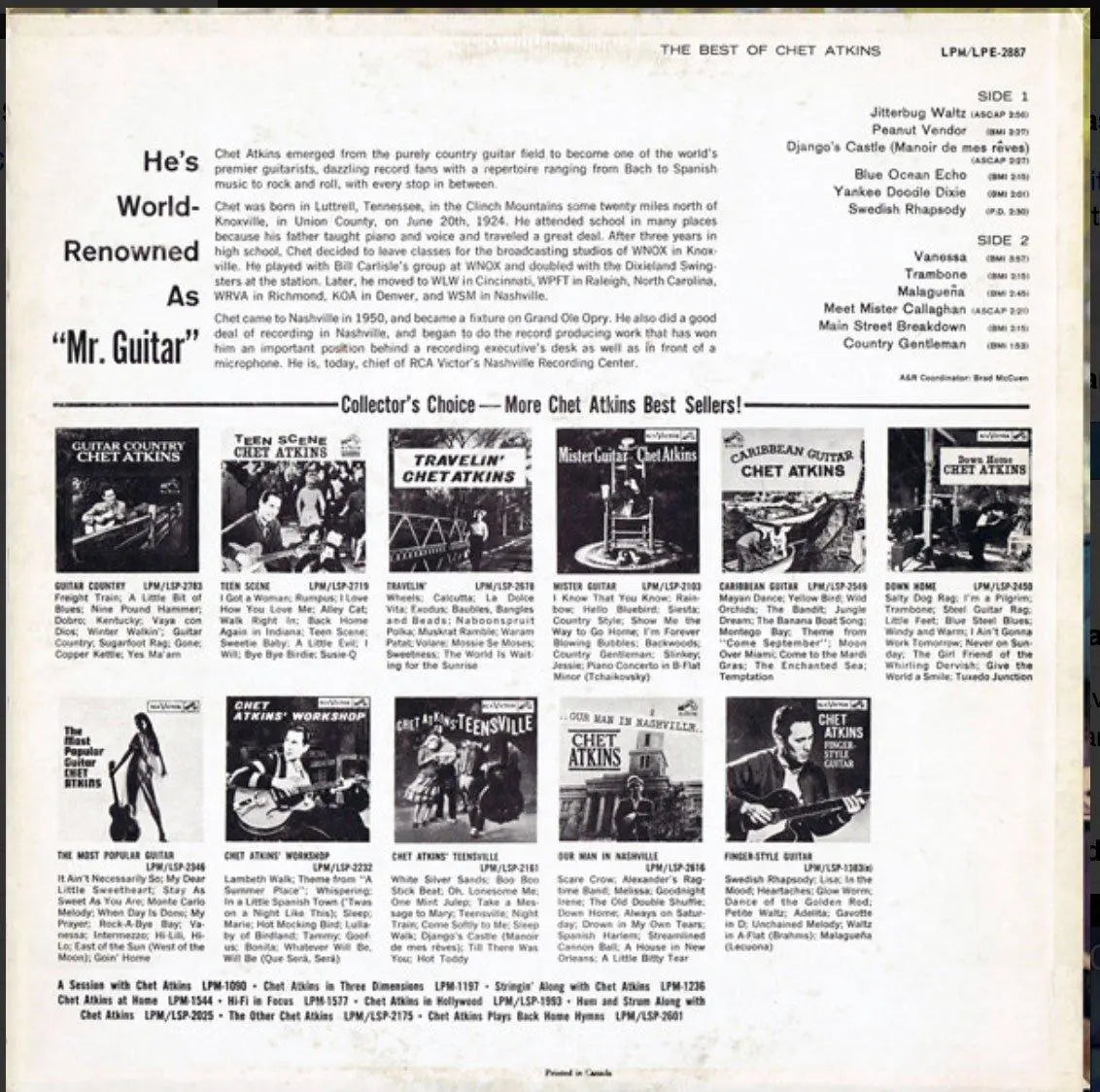 CHET ATKINS -  The Best Of Chet Atkins - VinylPursuit.com