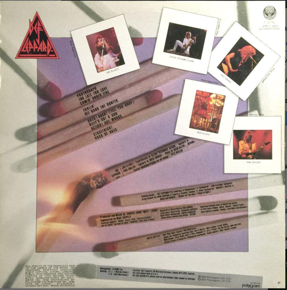 DEF LEPPARD ‎– Pyromania - VinylPursuit.com