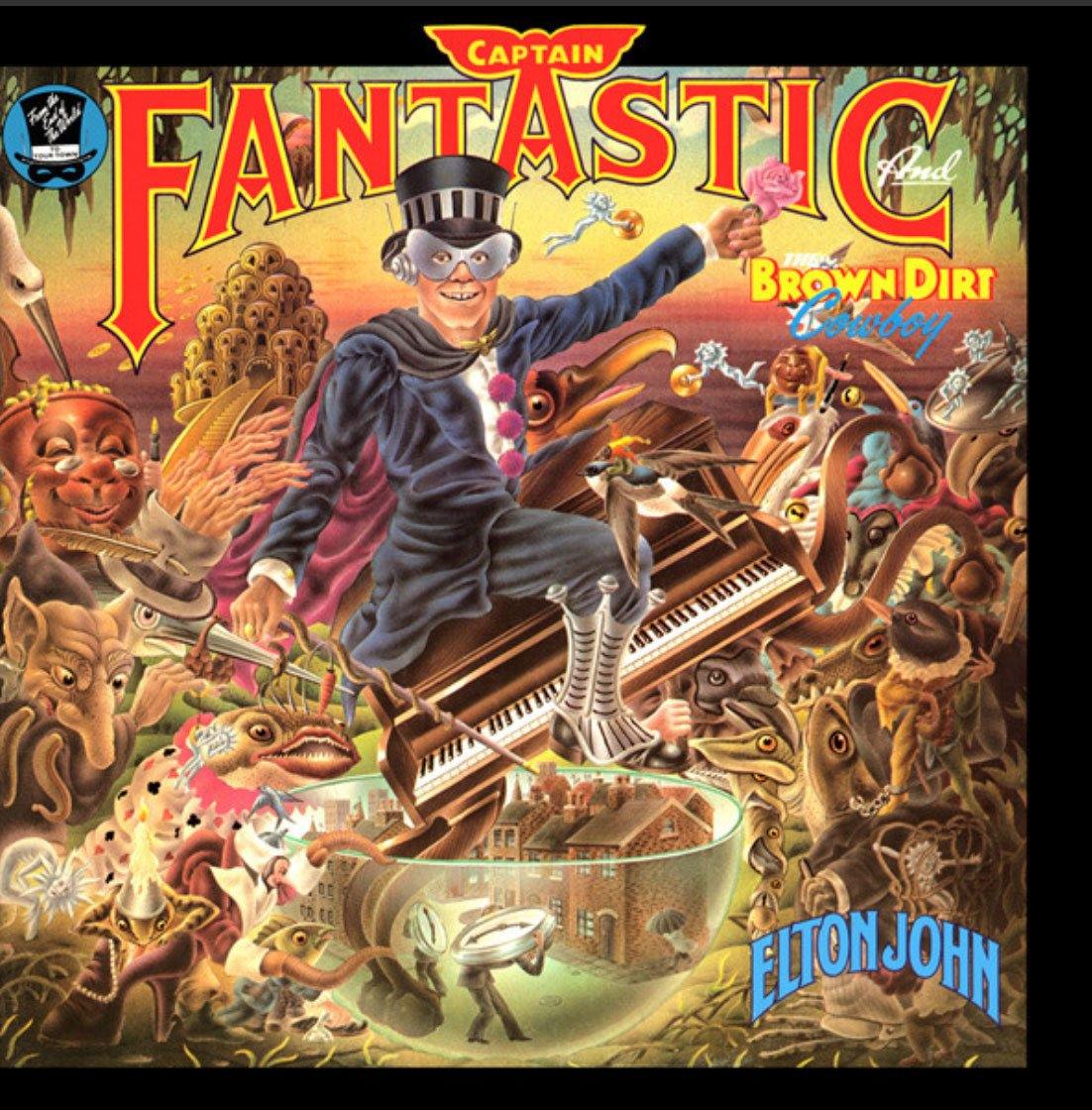 Elton John Captain Fantastic 1975 Vinyl LP Record Fold Out Book